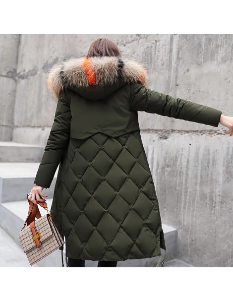 Parkas Female Jackets Parka Clothing Women Down Jacket Lady Big fur collar Jacket Korean Thick Plus size Winter Warm Coats X3...