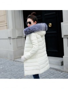 Parkas Big Fur 2019 New Parkas Female Women Winter Coat Thick Cotton Winter Jacket Womens Outwear Parkas for Women Winter dow...