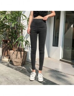 Jeans spring jeans women Black Vintage High Waist jeans Side zip Denim pants women Ankle length Skinny Pencil Stretch Jeans F...