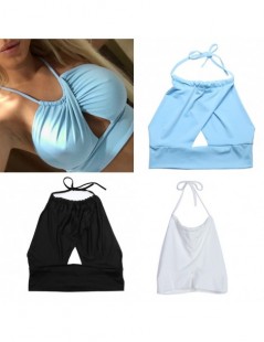 Tank Tops Woman Hot Sale Fashion Halter Crop Top Wrapped Chest Camisole Sexy Strapless Bra Strap Vest Short Bandage Backless ...