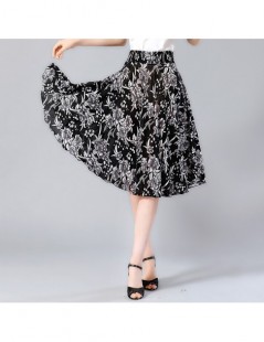 Skirts Summer skirt lady 27 colors printed floral high waist A-line knee length women skirt Casual female quality skirt - 15 ...