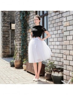 Skirts 5Layers 65cm Summer vintage skirts women Elastic High Waist tulle mesh Petticoat Pleated tutu skirt women Saias midi f...