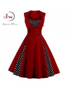 Dresses S-4XL Women Robe Retro Vintage Dress 50s 60s Rockabilly Dot Swing Pin Up Summer Party Dresses Elegant Tunic Vestidos ...