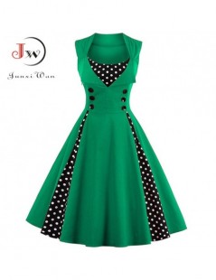 Dresses S-4XL Women Robe Retro Vintage Dress 50s 60s Rockabilly Dot Swing Pin Up Summer Party Dresses Elegant Tunic Vestidos ...