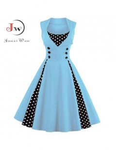 Dresses S-4XL Women Robe Retro Vintage Dress 50s 60s Rockabilly Dot Swing Pin Up Summer Party Dresses Elegant Tunic Vestidos ...