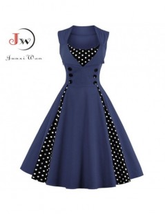 Dresses S-4XL Women Robe Retro Vintage Dress 50s 60s Rockabilly Dot Swing Pin Up Summer Party Dresses Elegant Tunic Vestidos ...