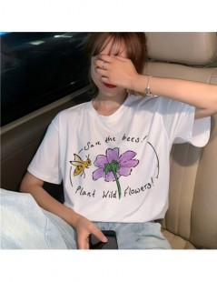 T-Shirts Vegan Harajuku Ullzang T Shirt Women Save The Bees Kawaii Cartoon T-shirt Small Fresh Korean 90s Tshirt Graphic Top ...