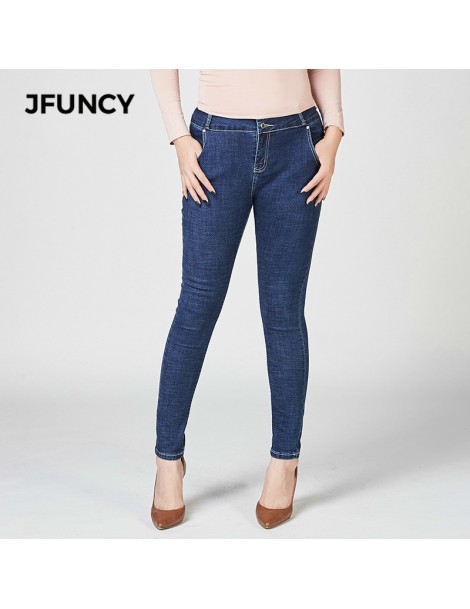 Jeans 2019 New Plus Size Jeans Women Denim Skinny Pants High Waist Stretch Jeans Slim Pencil Trousers - Black - 4U3097936008-...