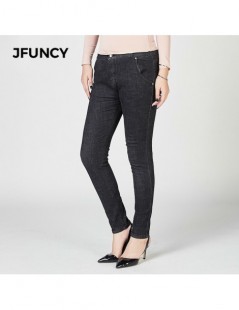 Jeans 2019 New Plus Size Jeans Women Denim Skinny Pants High Waist Stretch Jeans Slim Pencil Trousers - Black - 4U3097936008-...