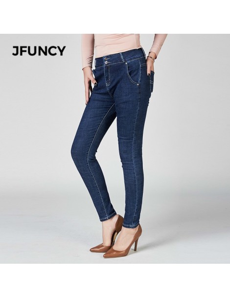 Jeans 2019 New Plus Size Jeans Women Denim Skinny Pants High Waist Stretch Jeans Slim Pencil Trousers - Black - 4U3097936008-...