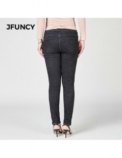 Jeans 2019 New Plus Size Jeans Women Denim Skinny Pants High Waist Stretch Jeans Slim Pencil Trousers - Black - 4U3097936008-...