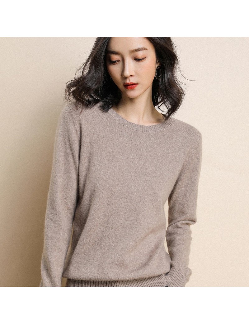 Women Sweaters O Neck Long Sleeve Knitting Clothes Pullover Knitted ...