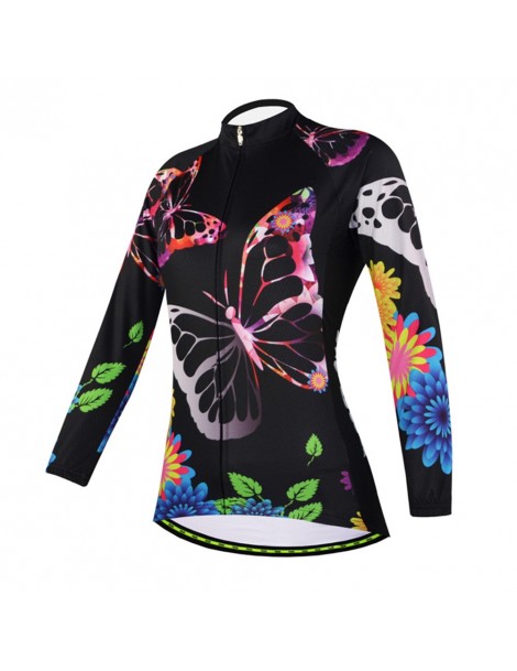 Women's Sets Women Quick Dry Sportswear Summer Team Clothing Outdoor Butterfly Printed Road Cycling Jersey Suit Mountain Bike...