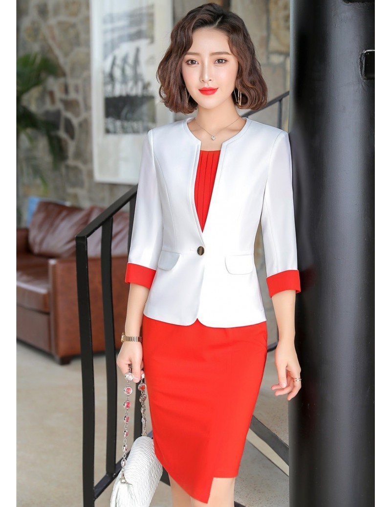 Ladies Formal OL Styles Spring Summer Business Suits Women Blazers With ...