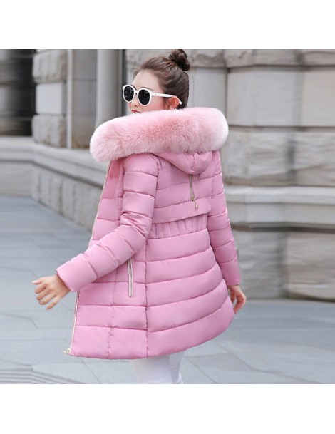 Parkas Women Winter Jacket 2019 New Fashion Artificial fur Hooded Parkas Warm Down Cotton Jacket Slim Large Size Medium Long ...