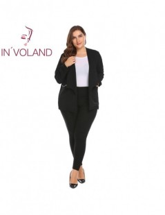 Blazers Plus Size L-4XL Women Blazer Suit Spring Autumn 2018 New Shawl Lapel Open Front Solid Zipper Large Jacket Top Big Siz...