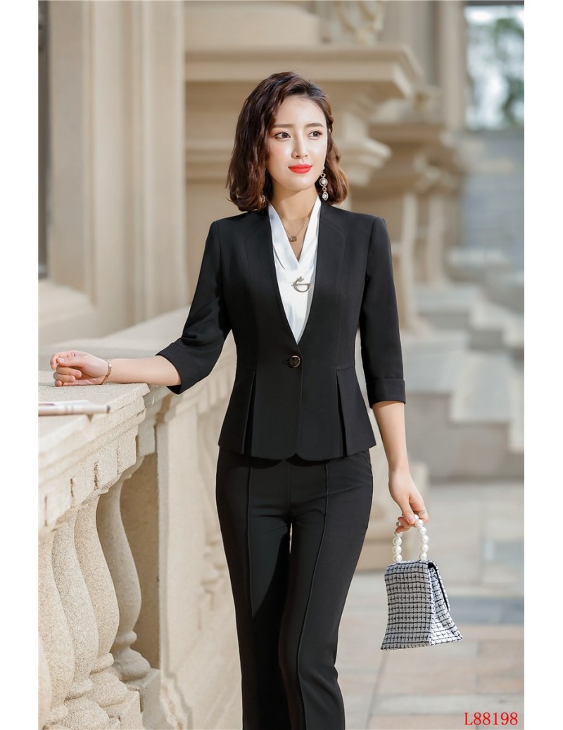 Formal Ladies Pant Suits for Women Business Suits White Blazer and ...