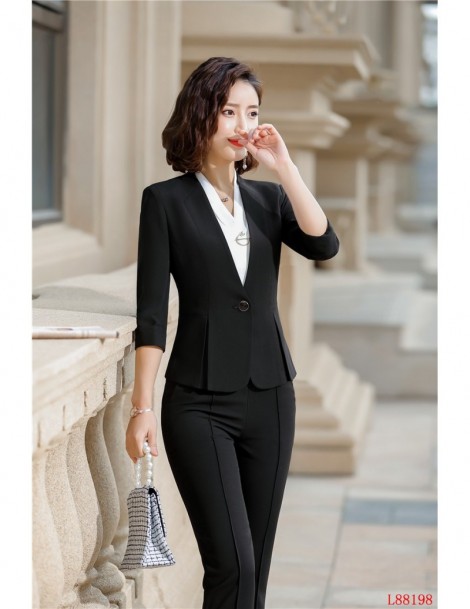 Formal Ladies Pant Suits for Women Business Suits White Blazer and ...