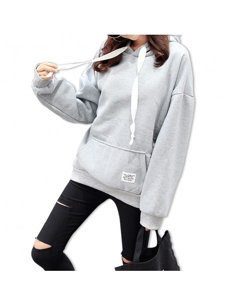 Hoodies & Sweatshirts Cute Women's Hoodies Pullover Jumper Hooded Long-sleeved Sweatshirts Tops New Solid Color Maiden Style ...