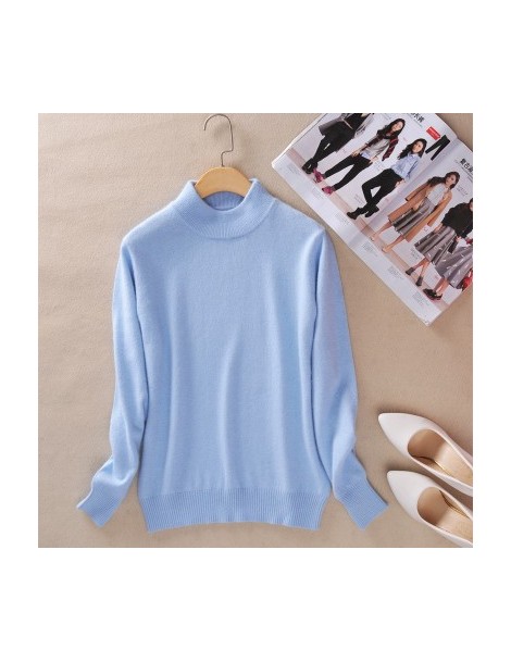 Pullovers High-Quality Cashmere Wool Sweater Women Fashion Autumn Winter Female Soft Comfortable Warm Slim Cashmere Blend Pul...