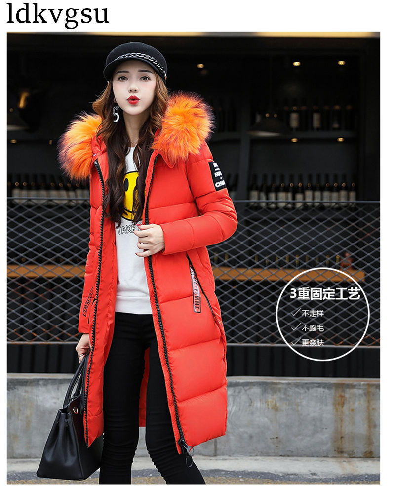 Women Winter Coat Jacket Warm Women Parkas Fur Female Outerwear High ...