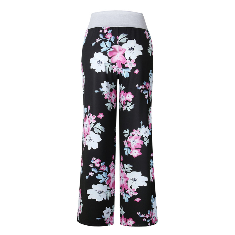 Autumn Casual Loose Trousers 2019 Women Fashion Flowers Printed ...
