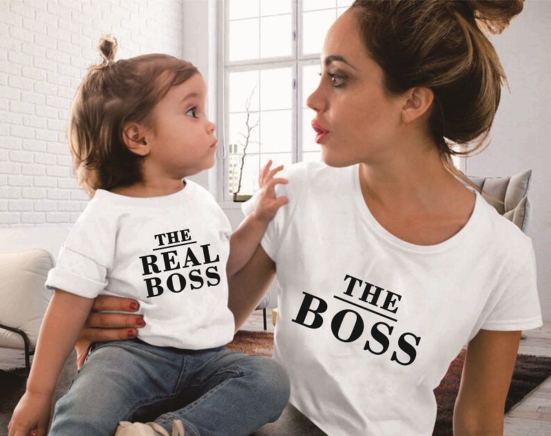 The Real Boss Baby Bodysuit Family Matching T-shirt Kids Outfits ...