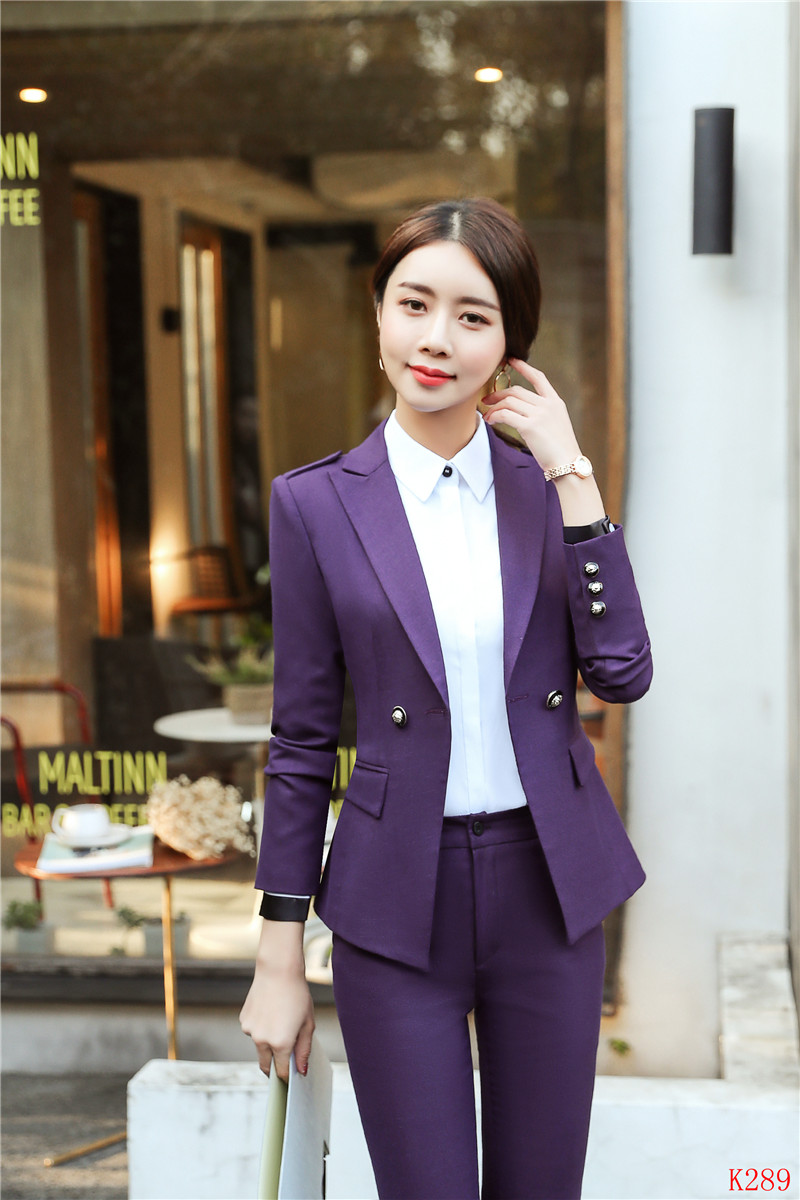High Quality - Formal Grey Blazer Women Business Suits with Pant and ...